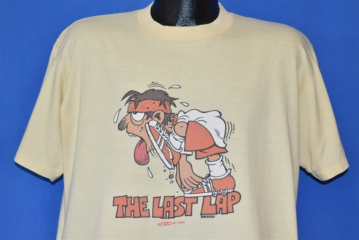 70s Last lap Runner Bob Hord Crazy Shirts t-shirt Large