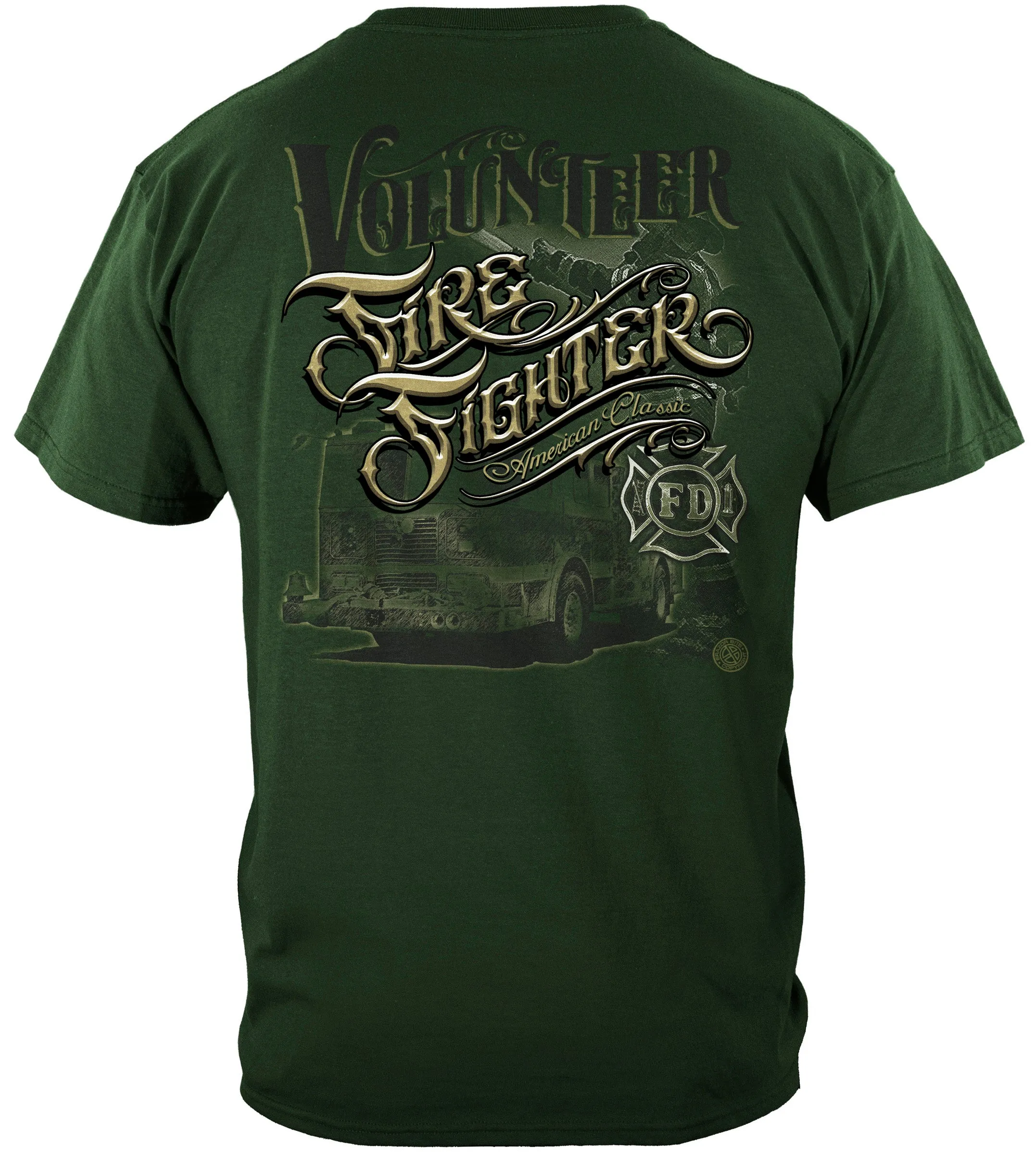 American Classic Volunteer Firefighter Tshirt