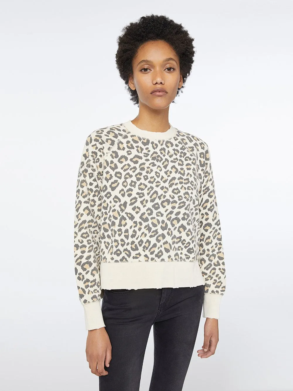 Animal Print Sweatshirt -- Caramel Multi