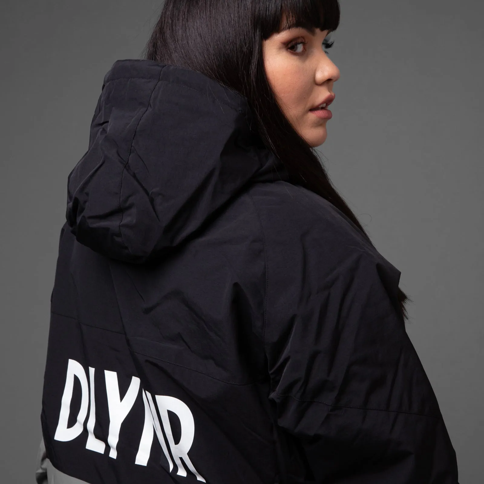 Anorak Jacket Black & White