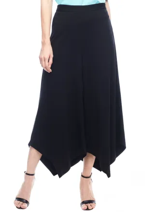 Asymmetrical Wide Leg Midi Pants