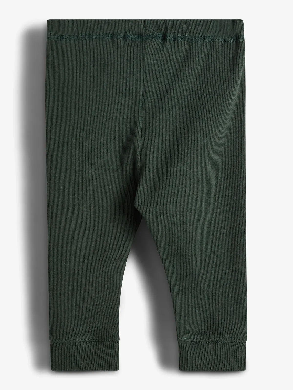 Basic Rib Trousers - Kids - Dark Green