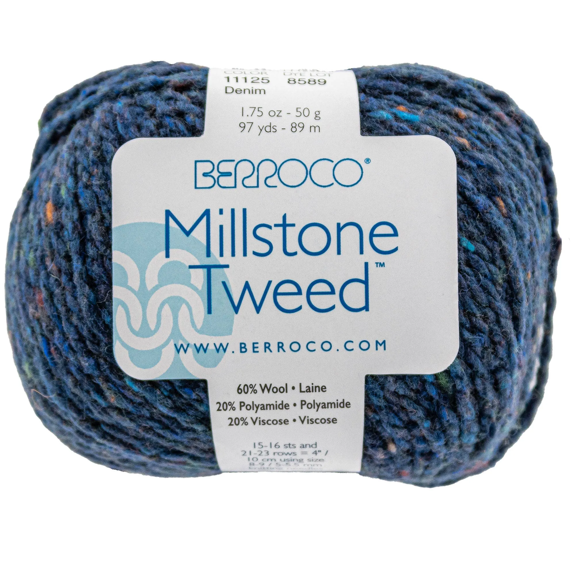 Berroco Millstone Tweed Yarn - 11125 Denim