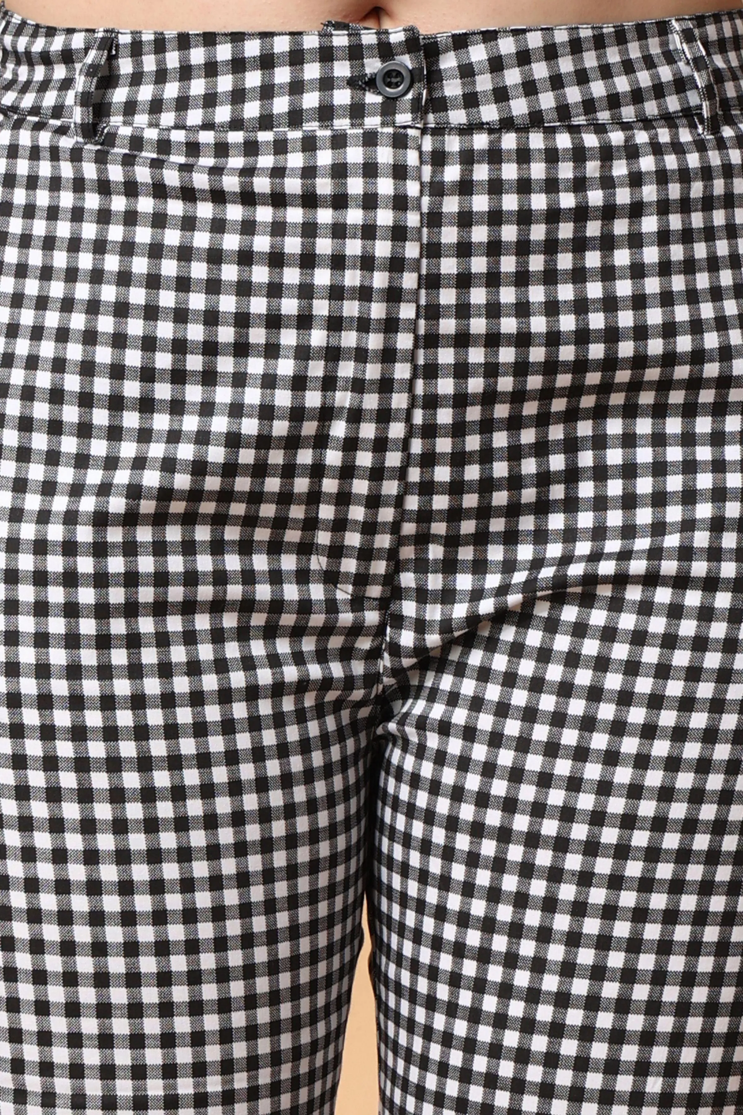 Black & White Checked Pants