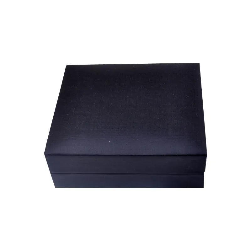 Black Leather Jewelry Box For Cufflinks