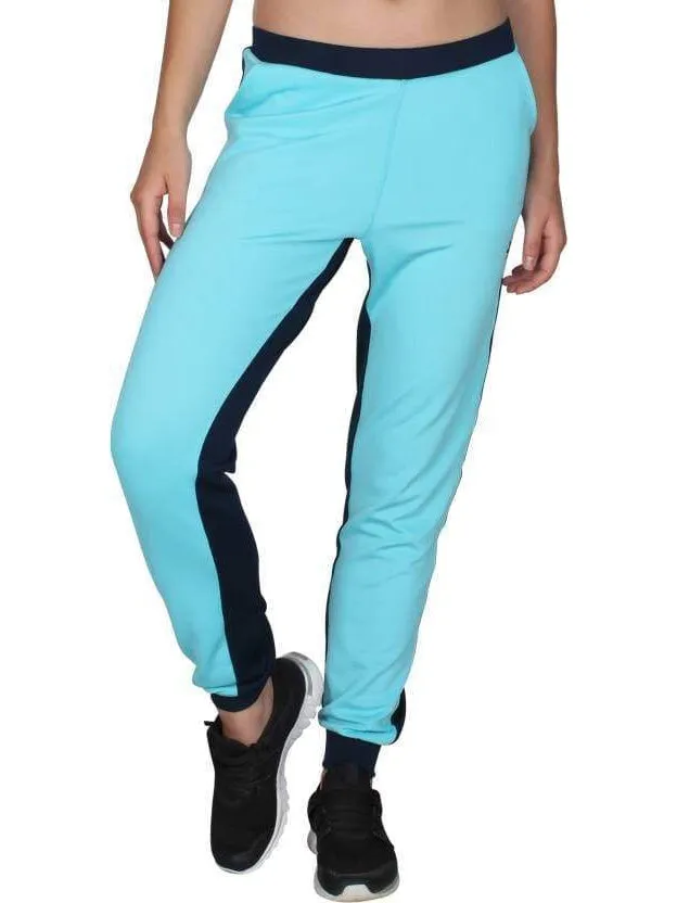 Blue Black Stretchable Joggers