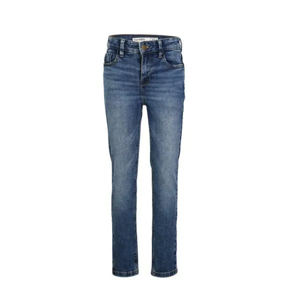 BOYS BASIC DENIM BLUE TROUSERS