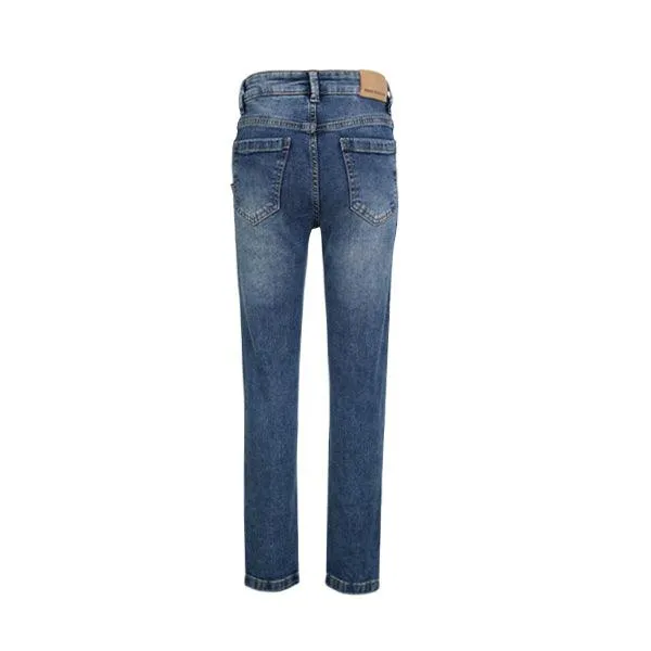 BOYS BASIC DENIM BLUE TROUSERS