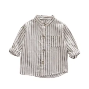 Boys' Thin Stripe Long-Sleeve Shirts - Spring/Autumn