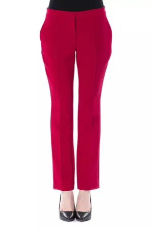 BYBLOS Fuchsia Polyester Women Pants