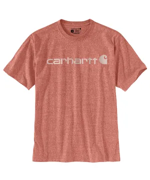 Carhartt K195 Signature Logo T-Shirt - Terracotta Snow Heather