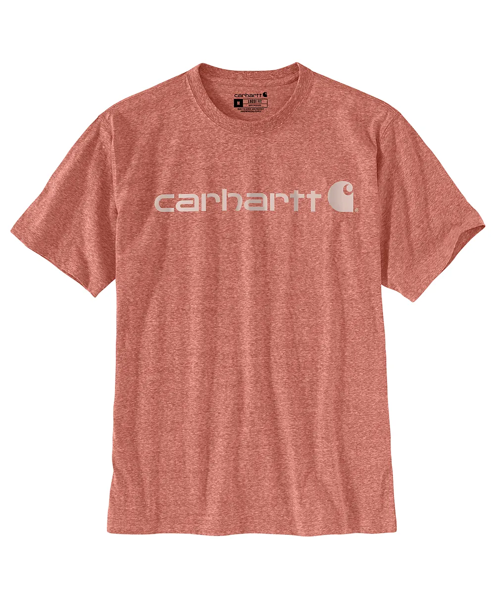 Carhartt K195 Signature Logo T-Shirt - Terracotta Snow Heather