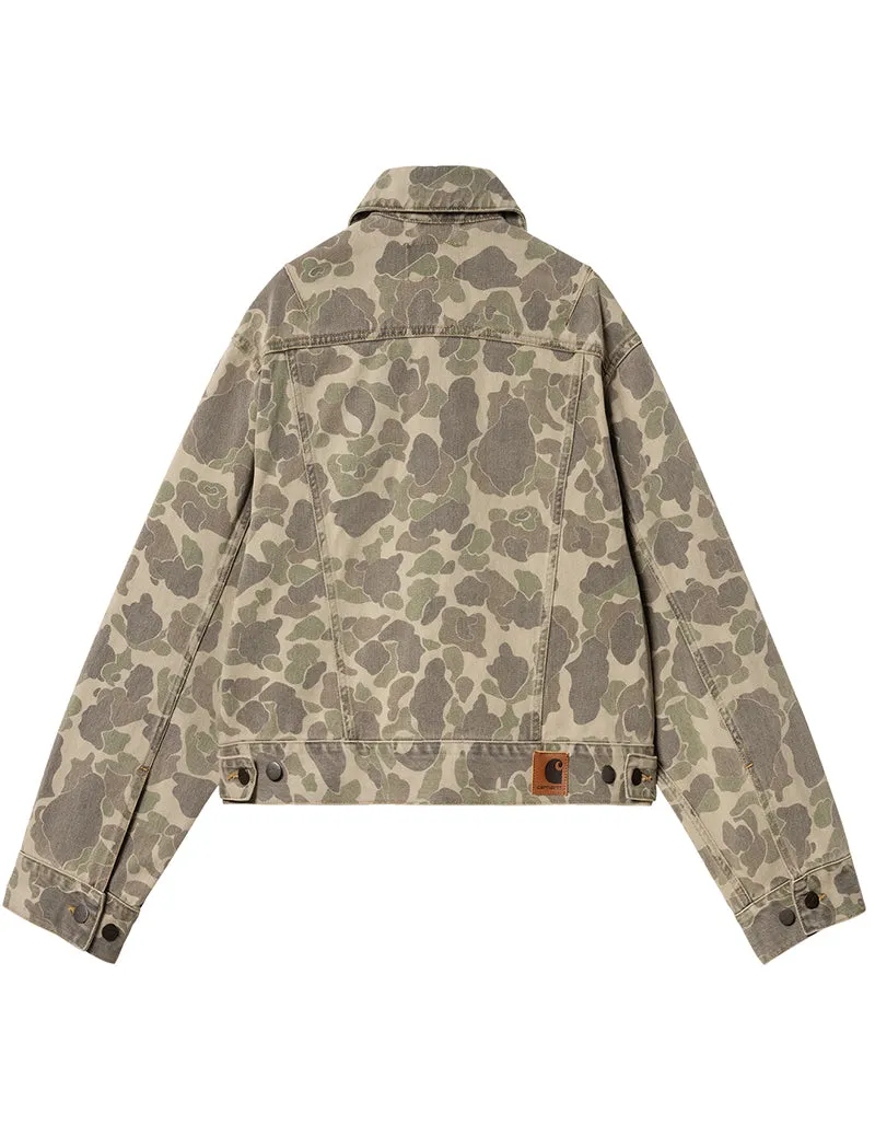 Carhartt WIP Womens Duck Orell Jacket Camo Duck / Black Bleached