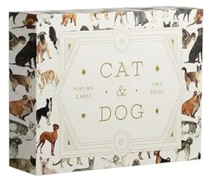 Cat and Dog Playing Cards