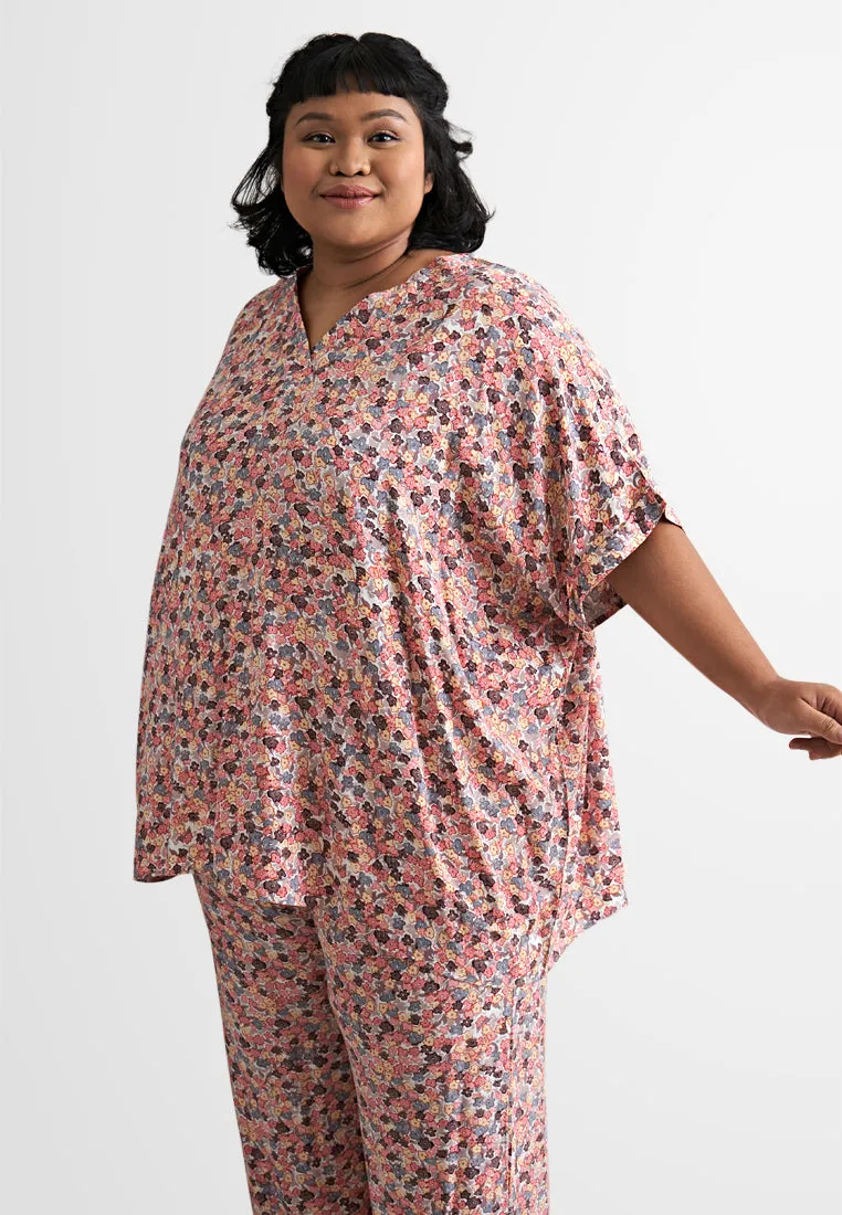 Colby Cotton Rayon Sleepwear Cropped Printed Set