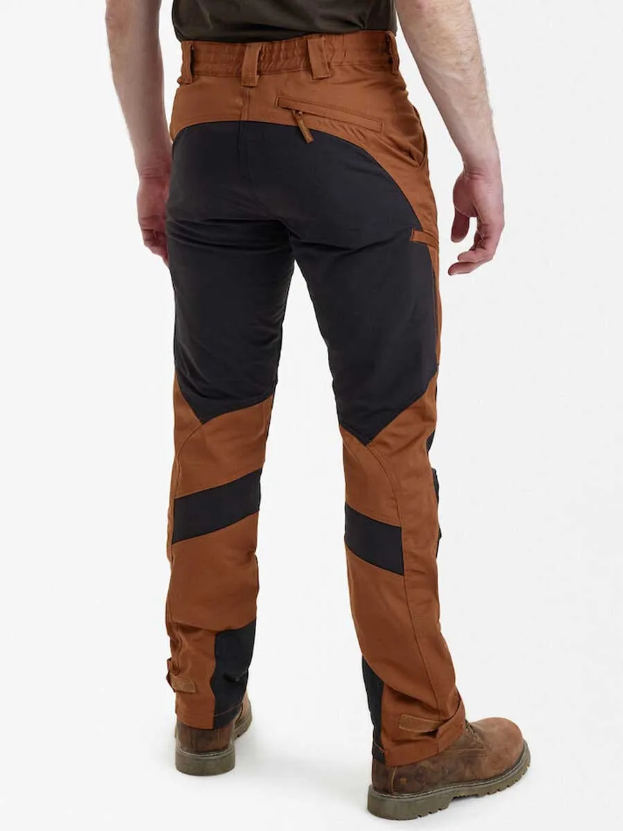 DEERHUNTER Rogaland Stretch Trousers Contrast - Men's - Burnt Orange