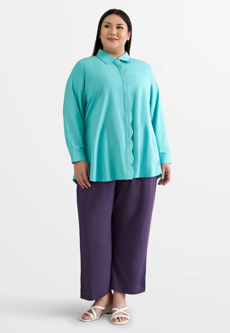 DEFECT ITEM Liza Vibrant Raya Straight Cut Pants