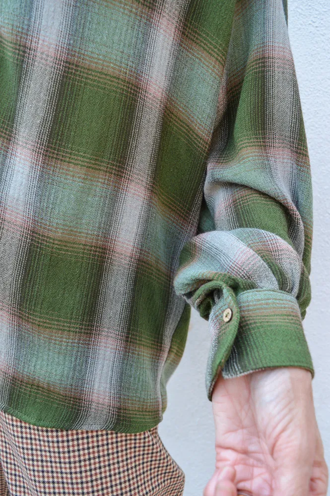 Diega Calbiza Green Check Shirt