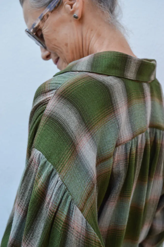 Diega Calbiza Green Check Shirt