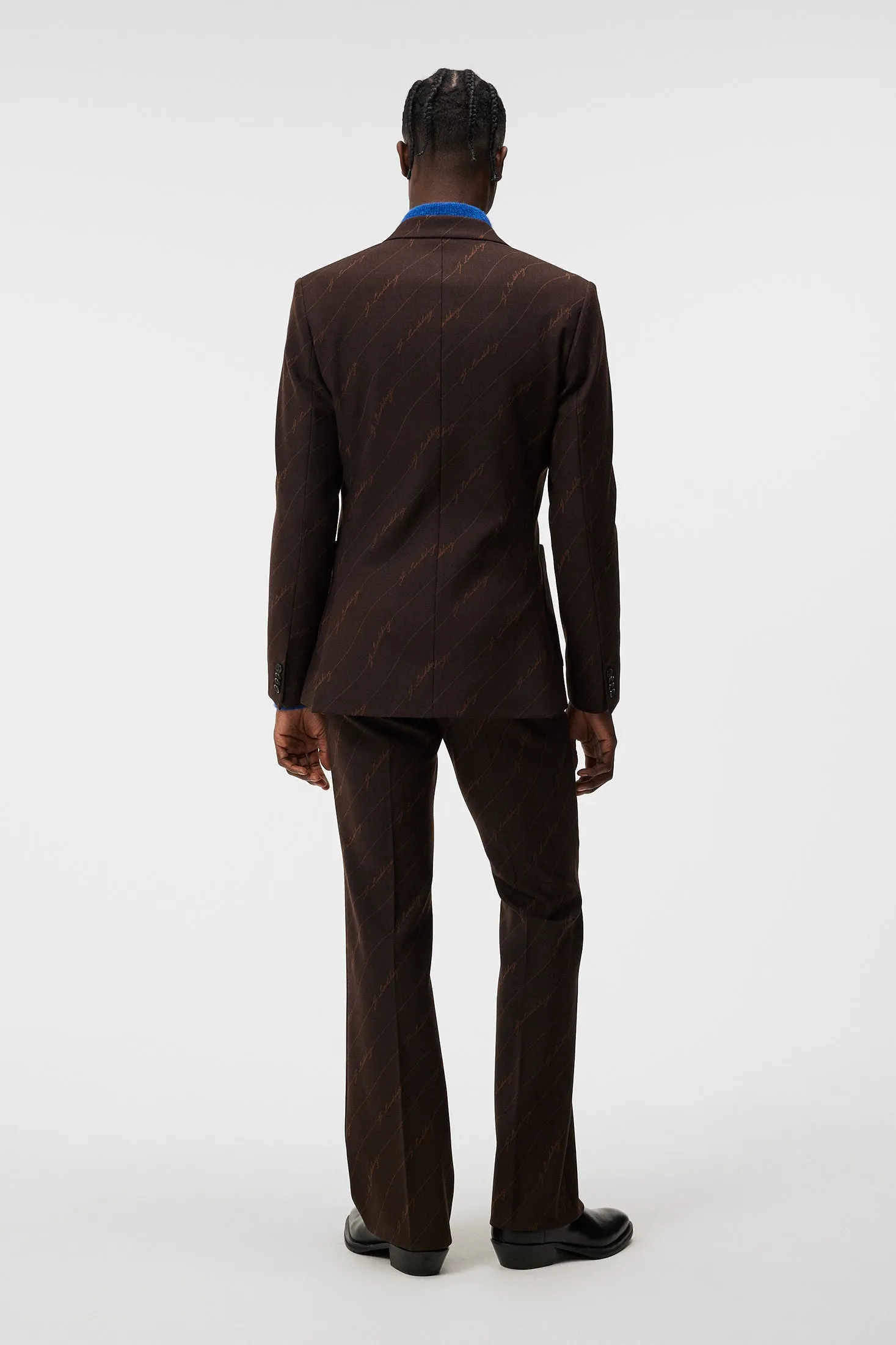 Dries S Brown Stripe Blazer / Delicioso