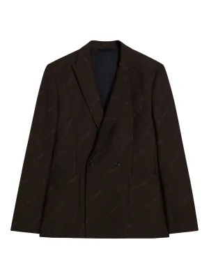 Dries S Brown Stripe Blazer / Delicioso