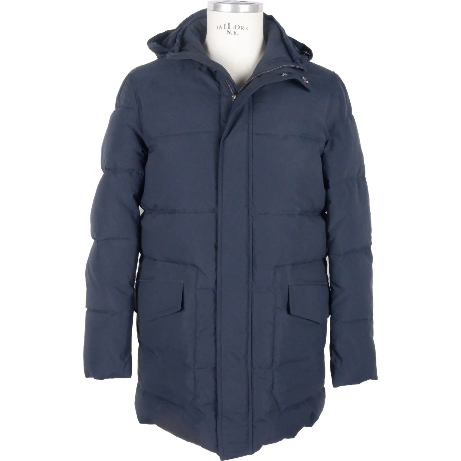 Emilio Romanelli Sleek Blue Men's Hooded Jacket