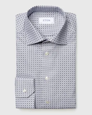 ETON 10000080633 BLUE-GREY SLIM SC SHIRT