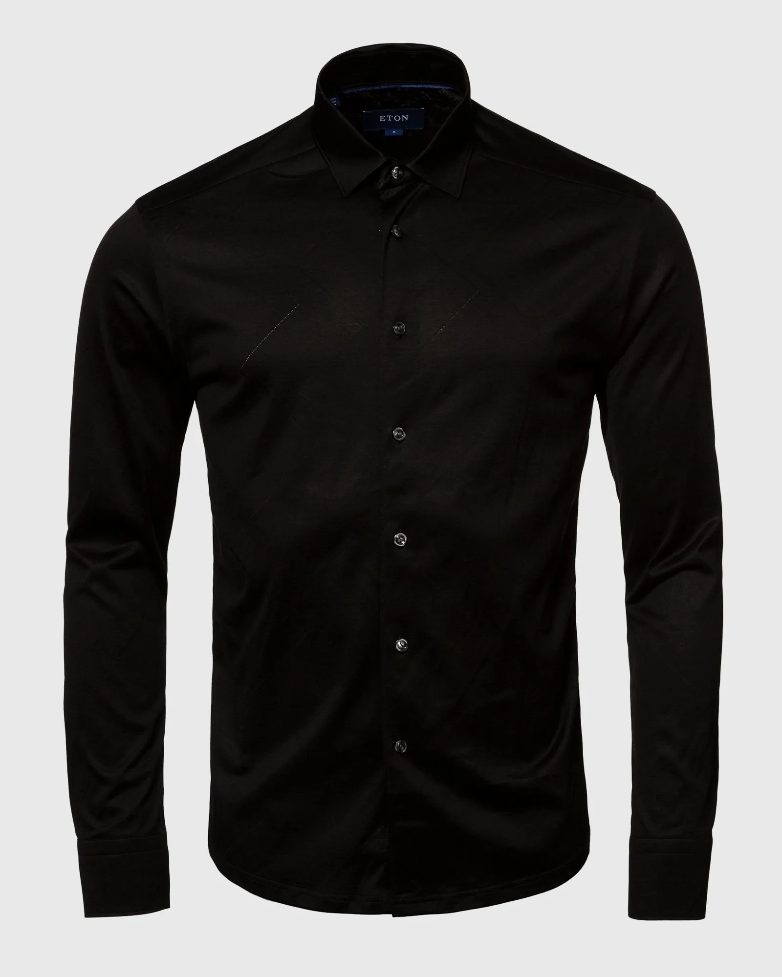 ETON 10000309918 BLACK SLIM SC JERSY SHIRT