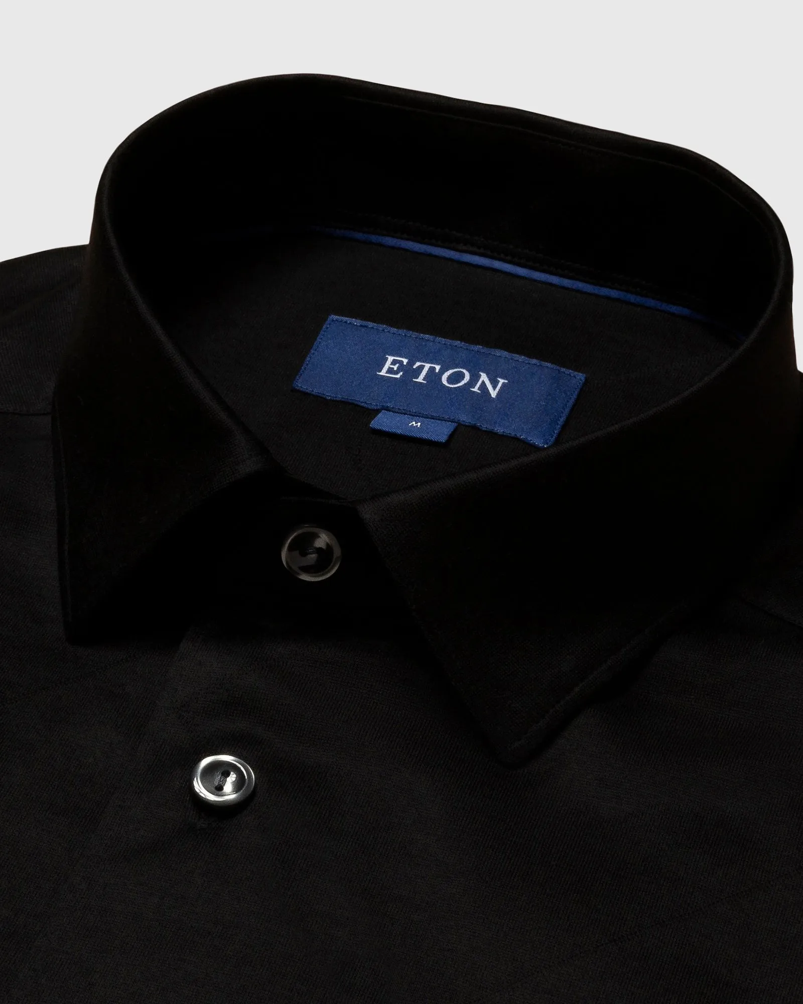 ETON 10000309918 BLACK SLIM SC JERSY SHIRT