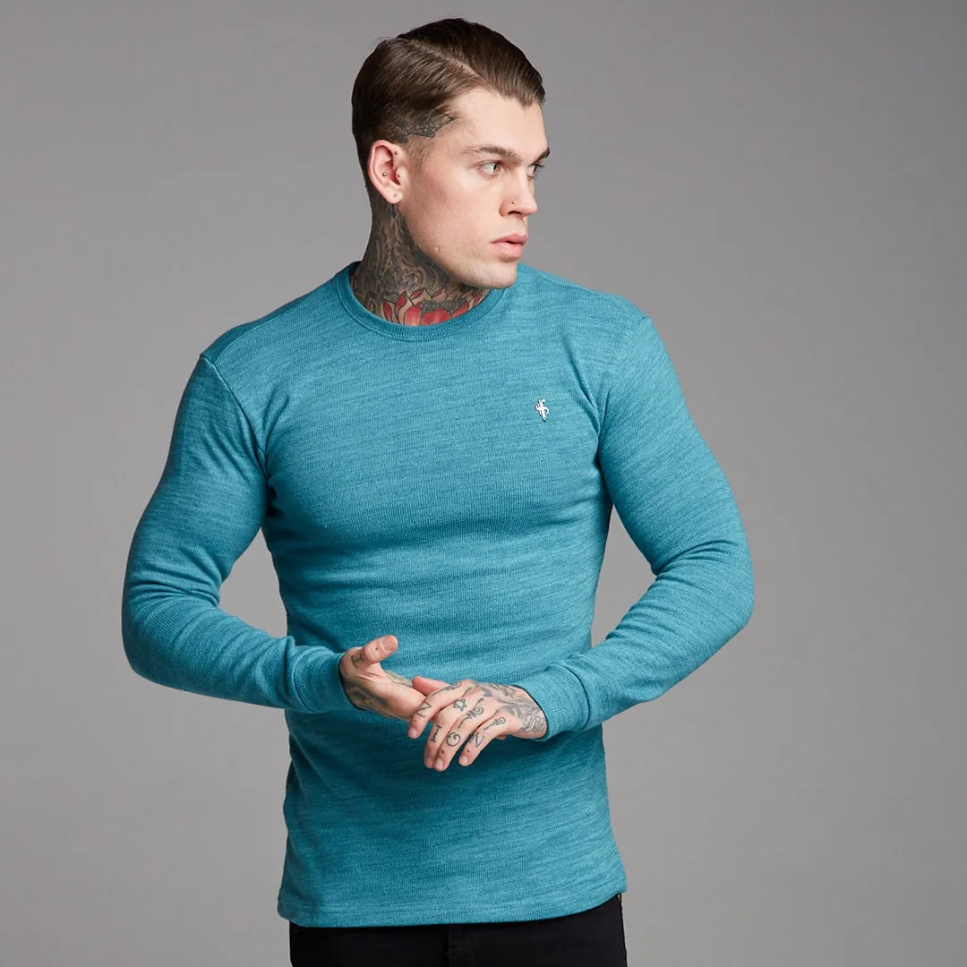 Father Sons Classic Teal Super Slim Sweater - FSH232