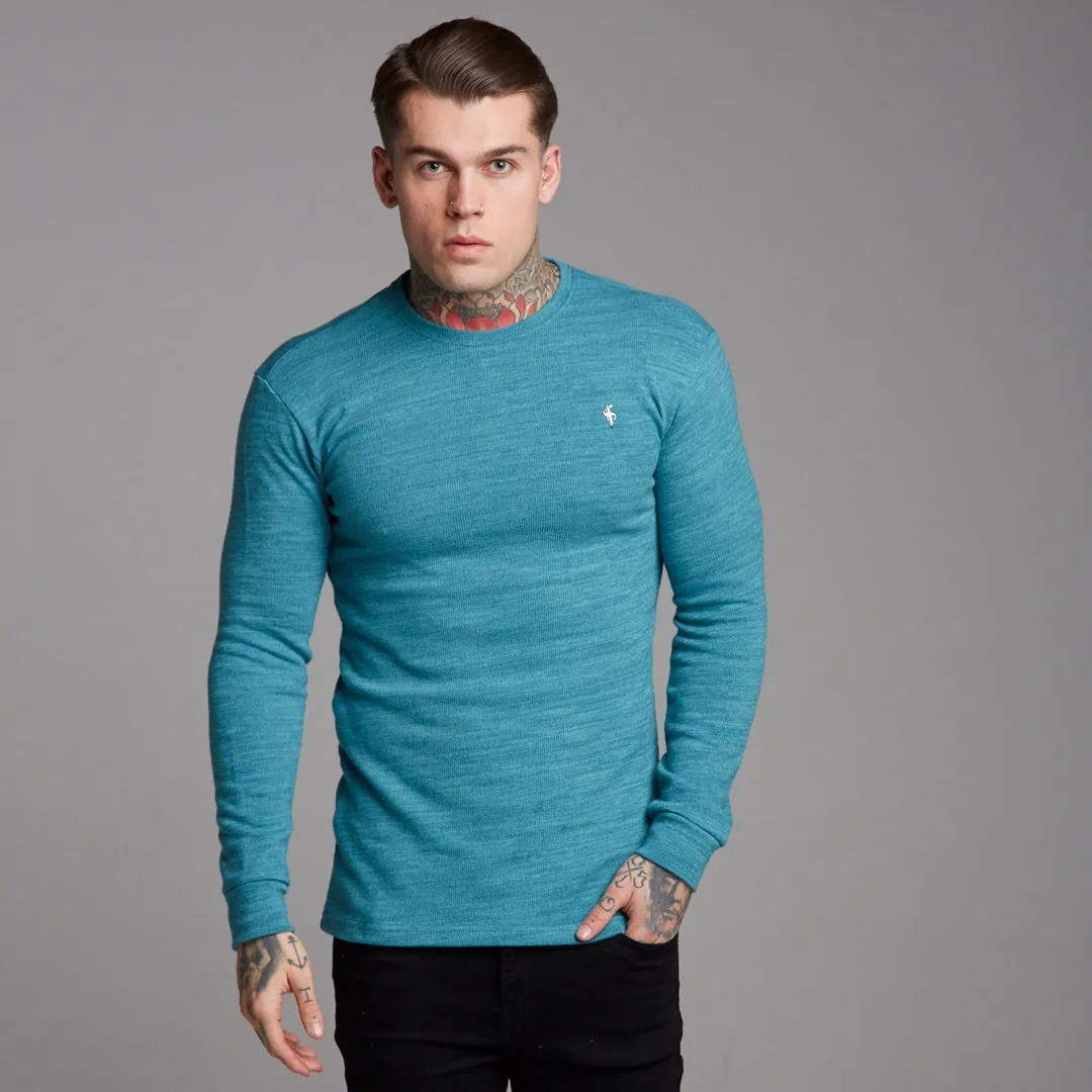 Father Sons Classic Teal Super Slim Sweater - FSH232