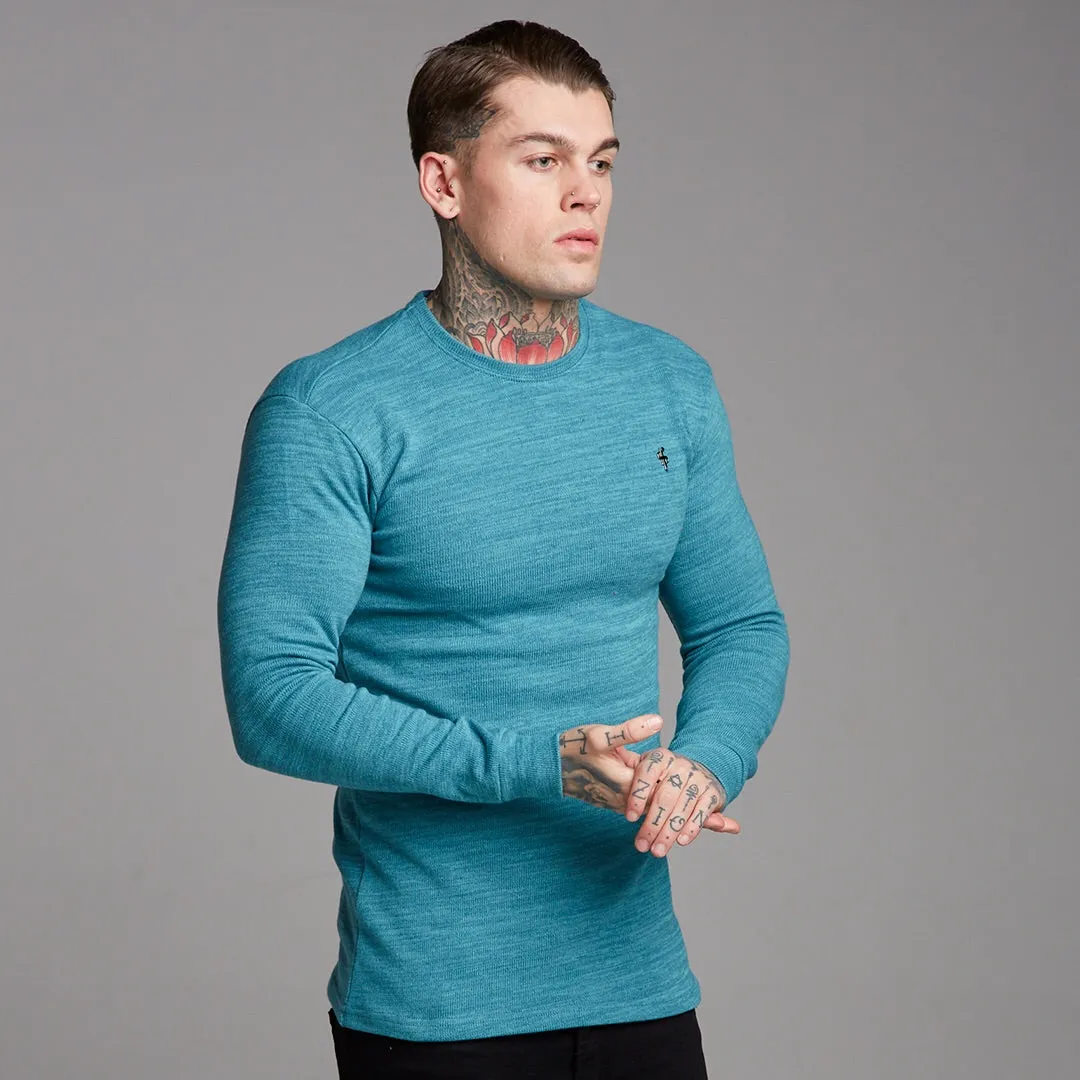 Father Sons Classic Teal Super Slim Sweater - FSH232