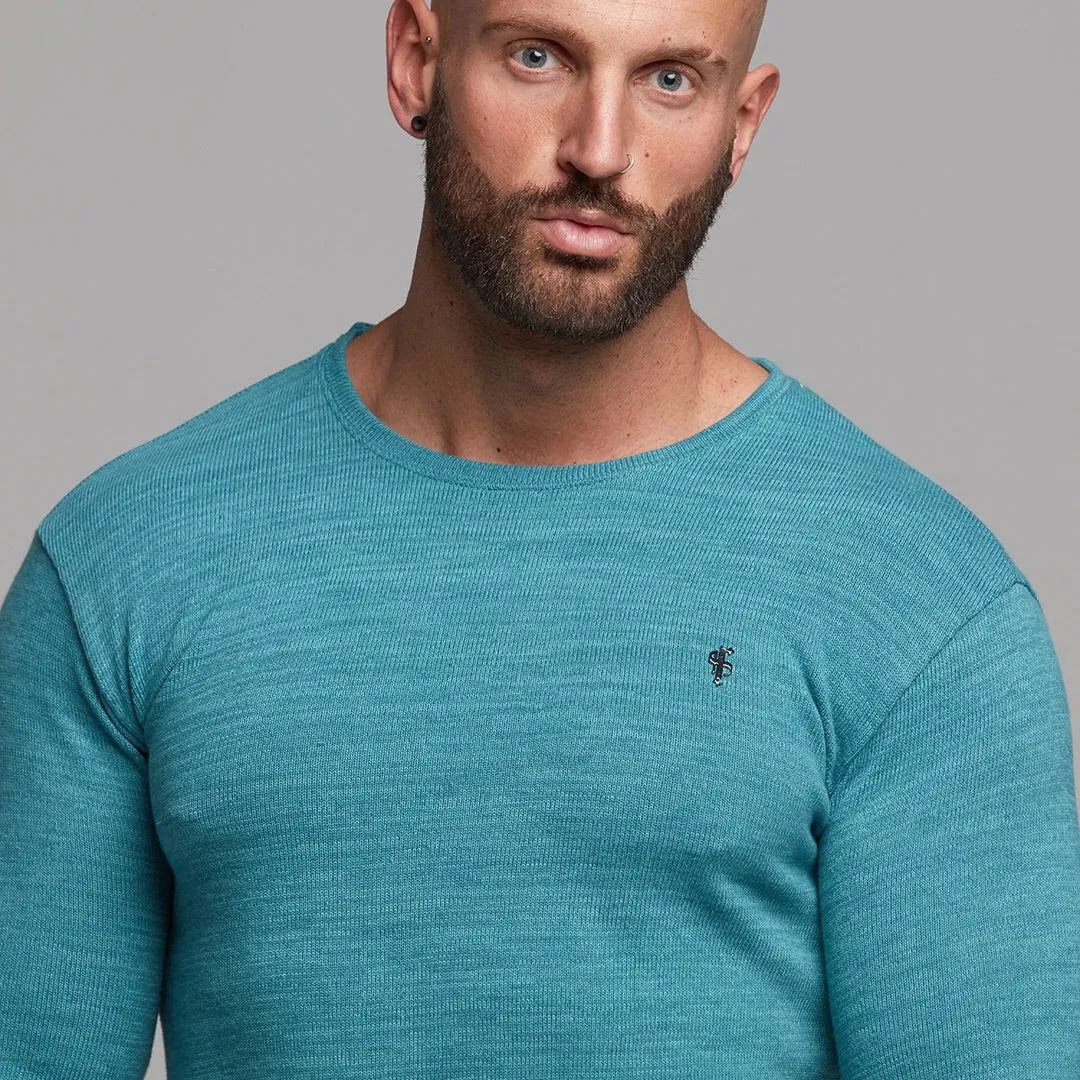 Father Sons Classic Teal Super Slim Sweater - FSH232