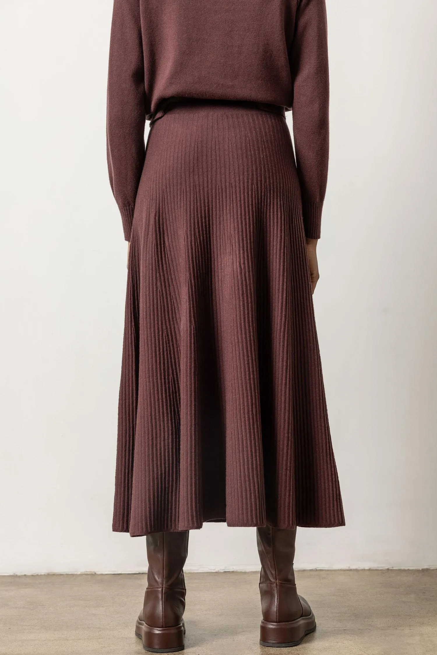 Flared Sweater Skirt