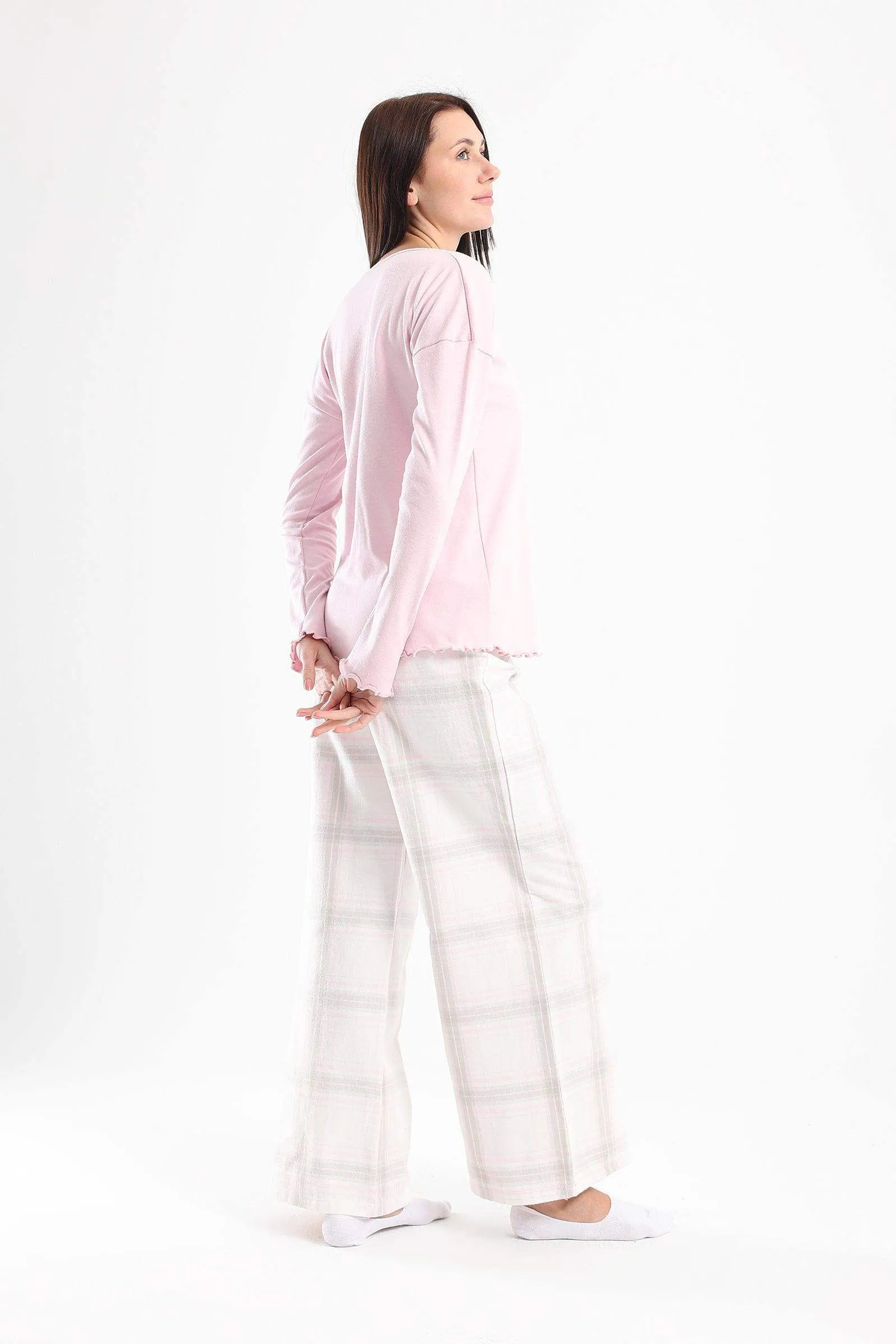 Frilled Edges Pyjama Set