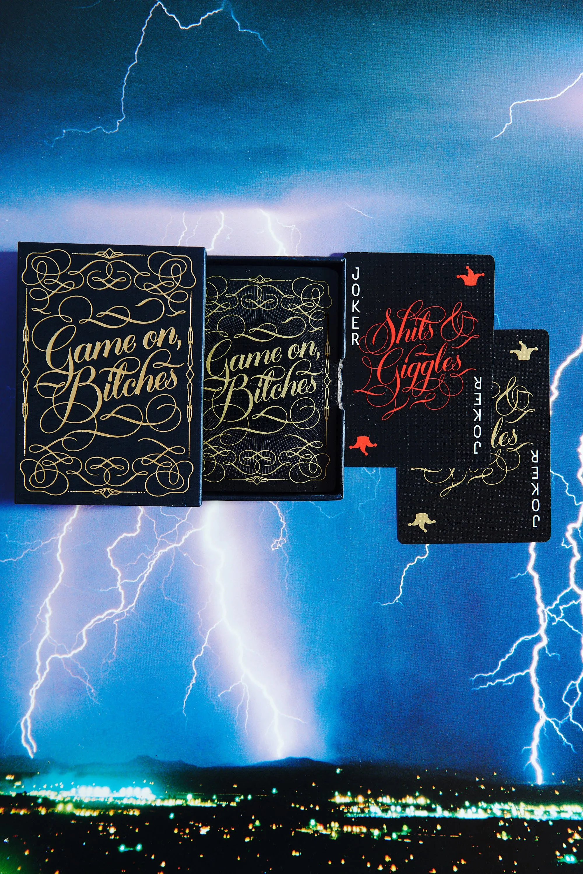 GAME ON BITCHES PLAYING CARDS BY CALLIGRAPHUCK