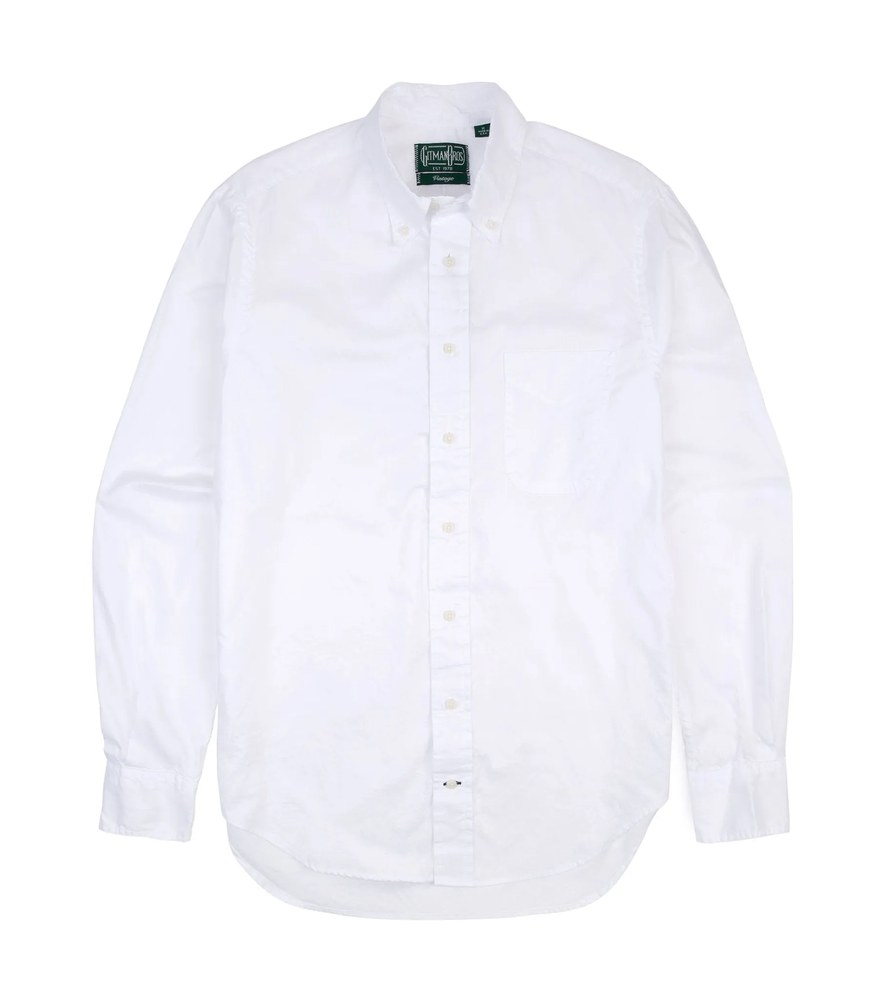 Gitman Vintage Zephyr Cotton Shirt: White