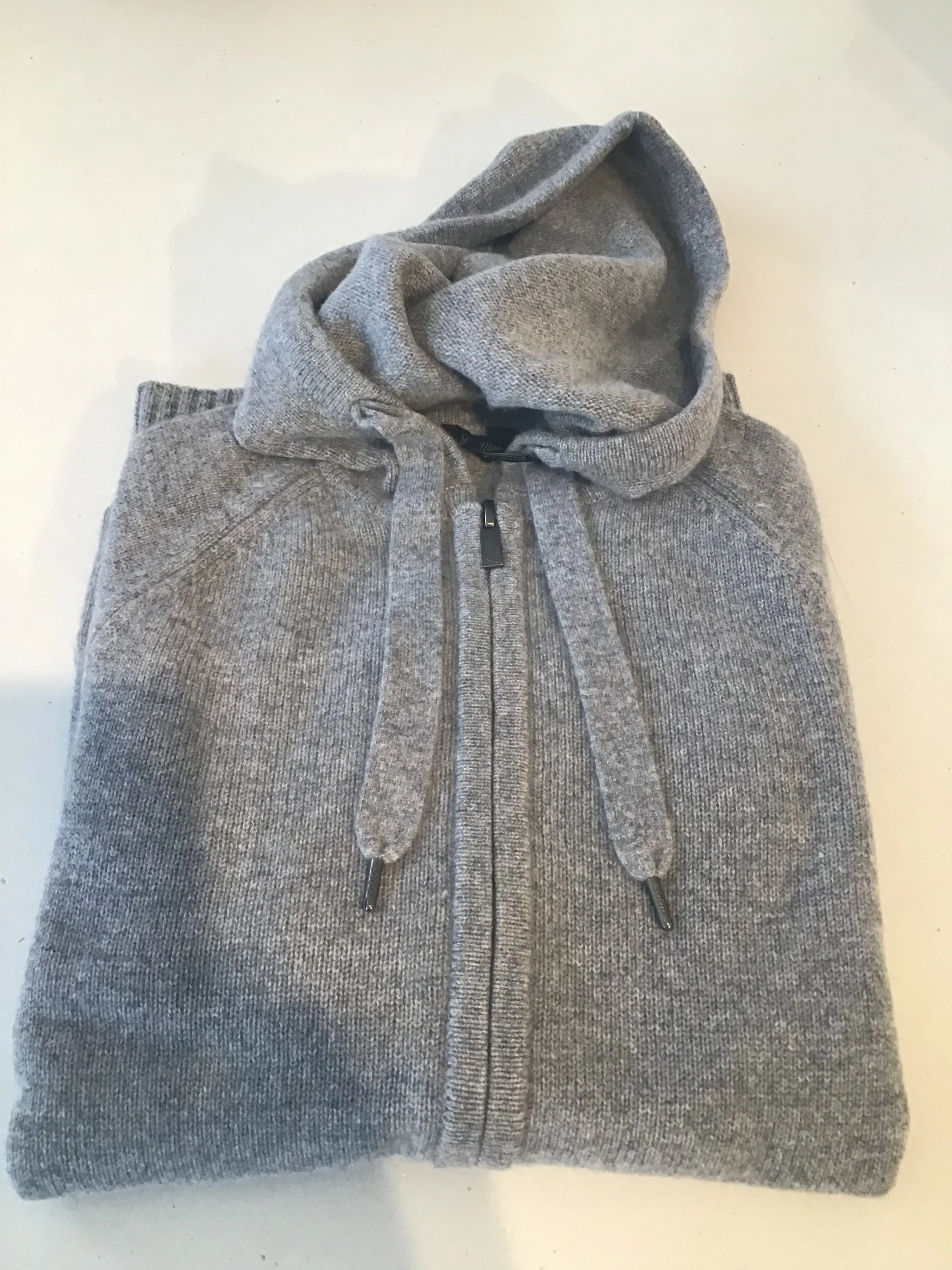 GOOD MAN BRAND Cashmere Zip Hood Grey