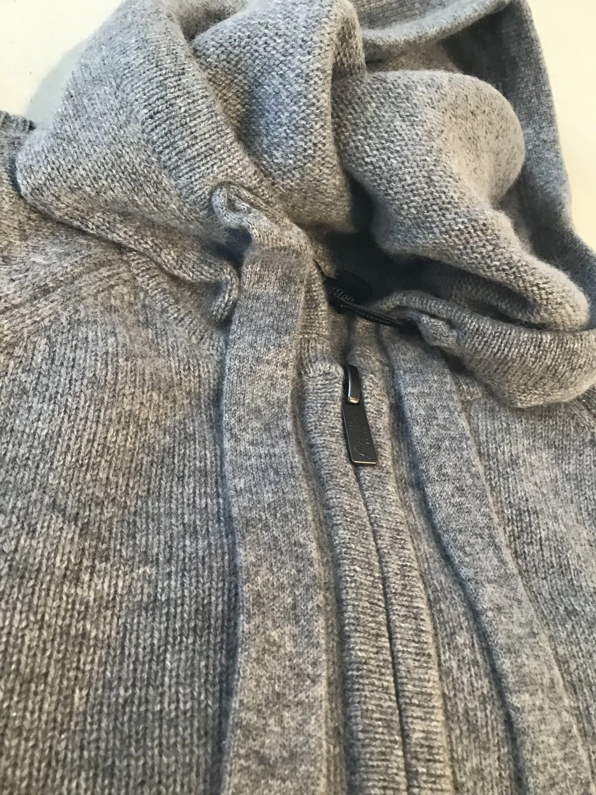 GOOD MAN BRAND Cashmere Zip Hood Grey