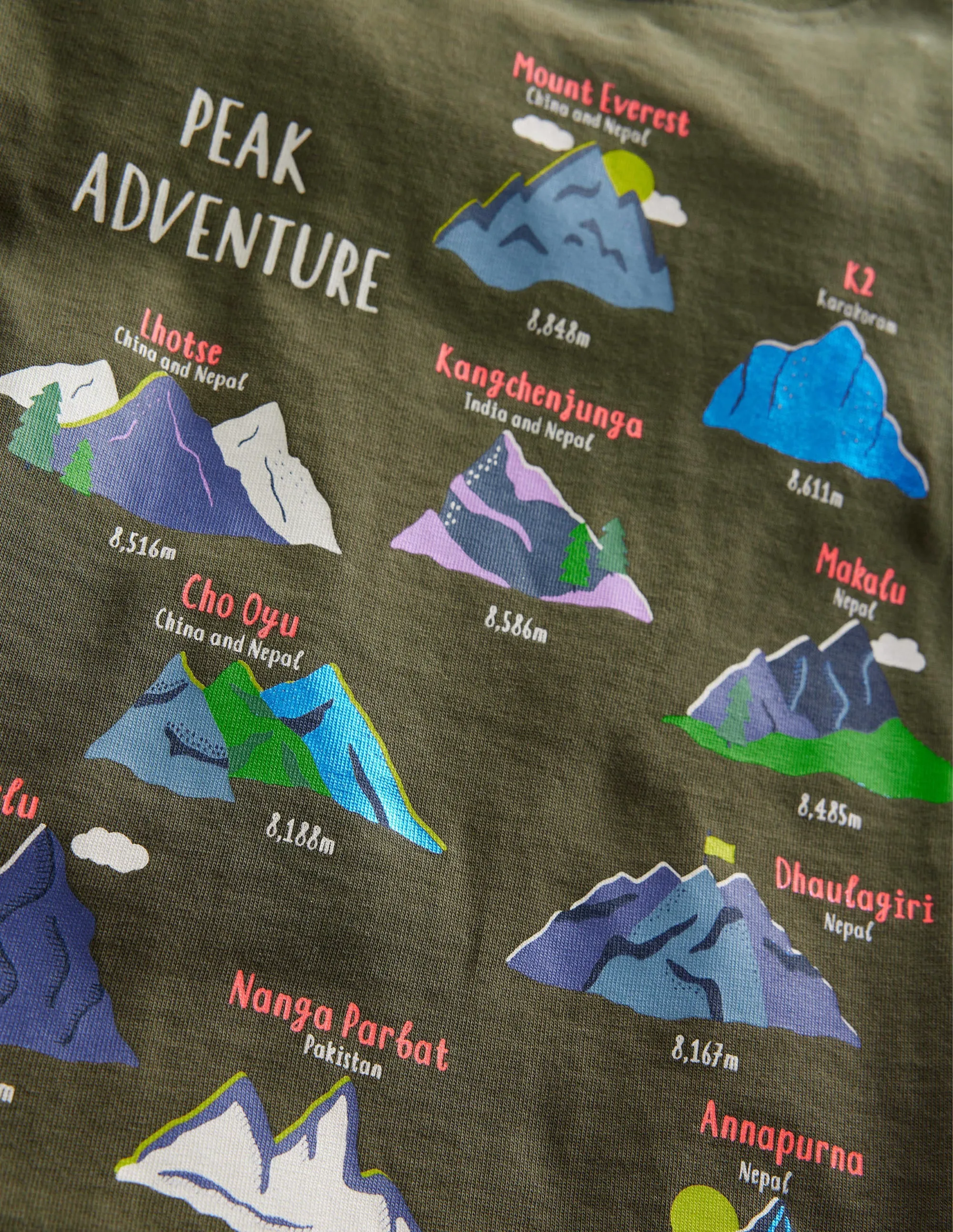 Graphic Education T-shirt-Classic Khaki Volcanos