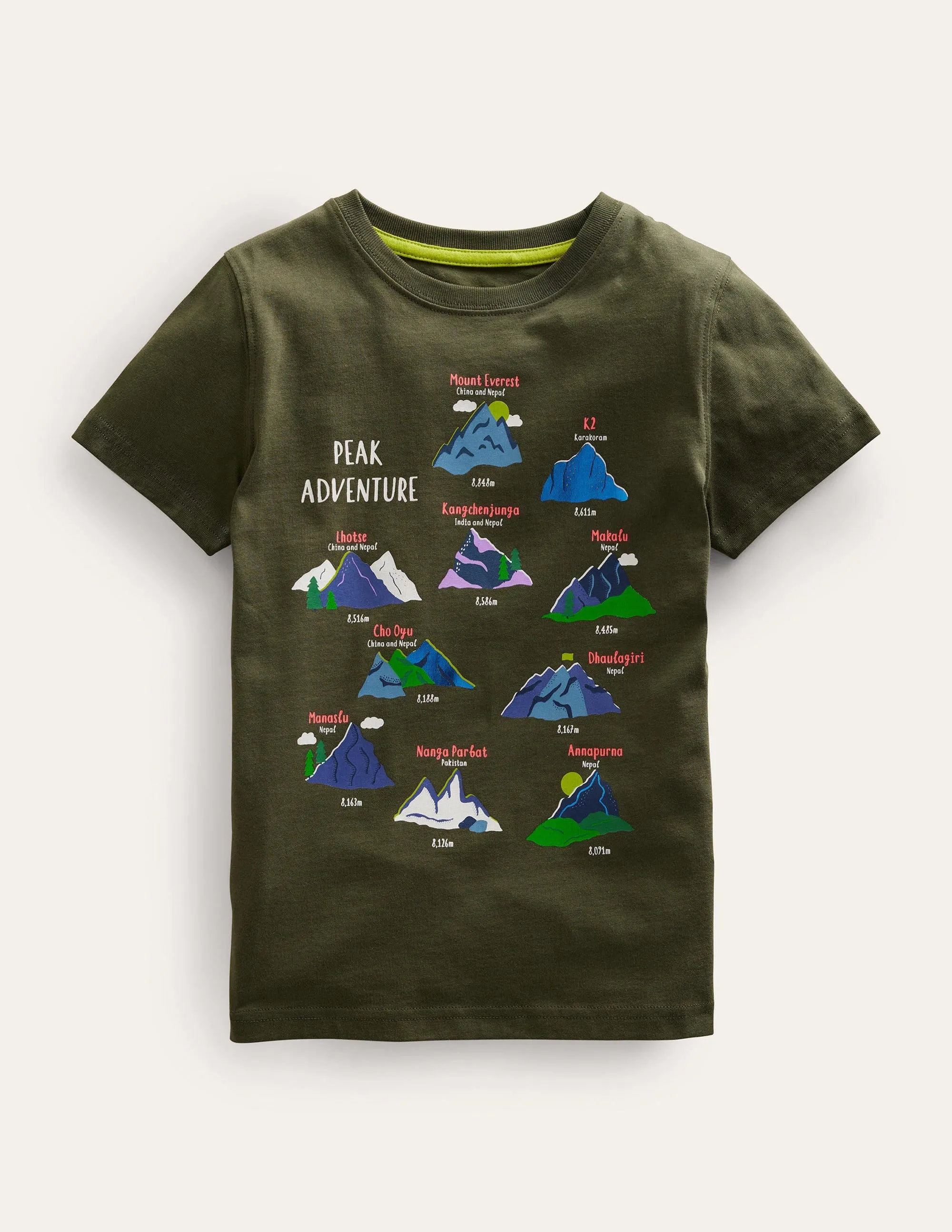 Graphic Education T-shirt-Classic Khaki Volcanos