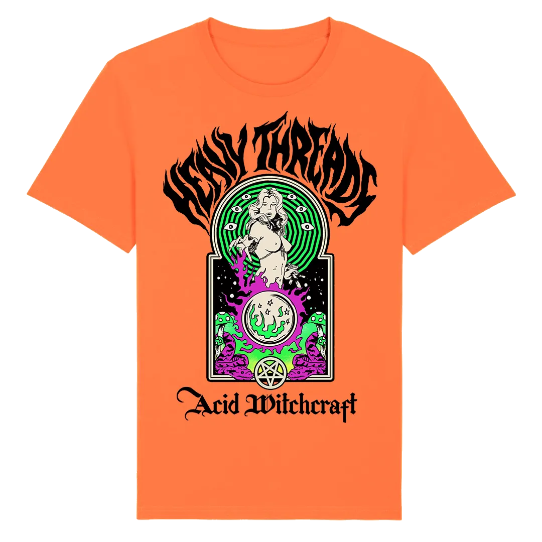 Heavy Threads - Acid Witchcraft T-Shirt - Orange