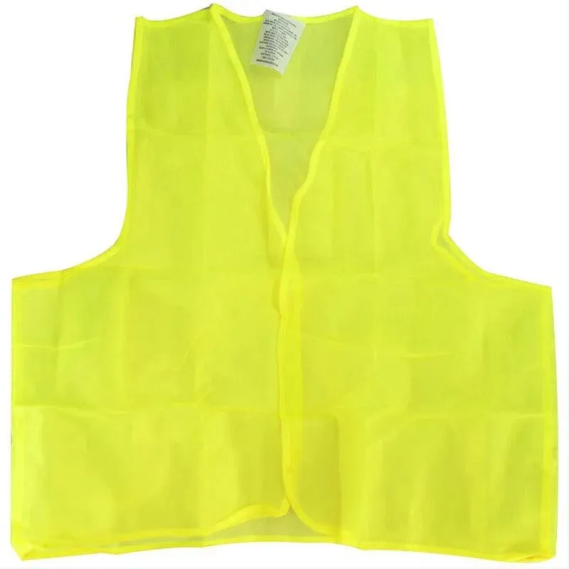 Hi-Vis Safety Vest Lightweight Fluorescent High Visability Waistcoat