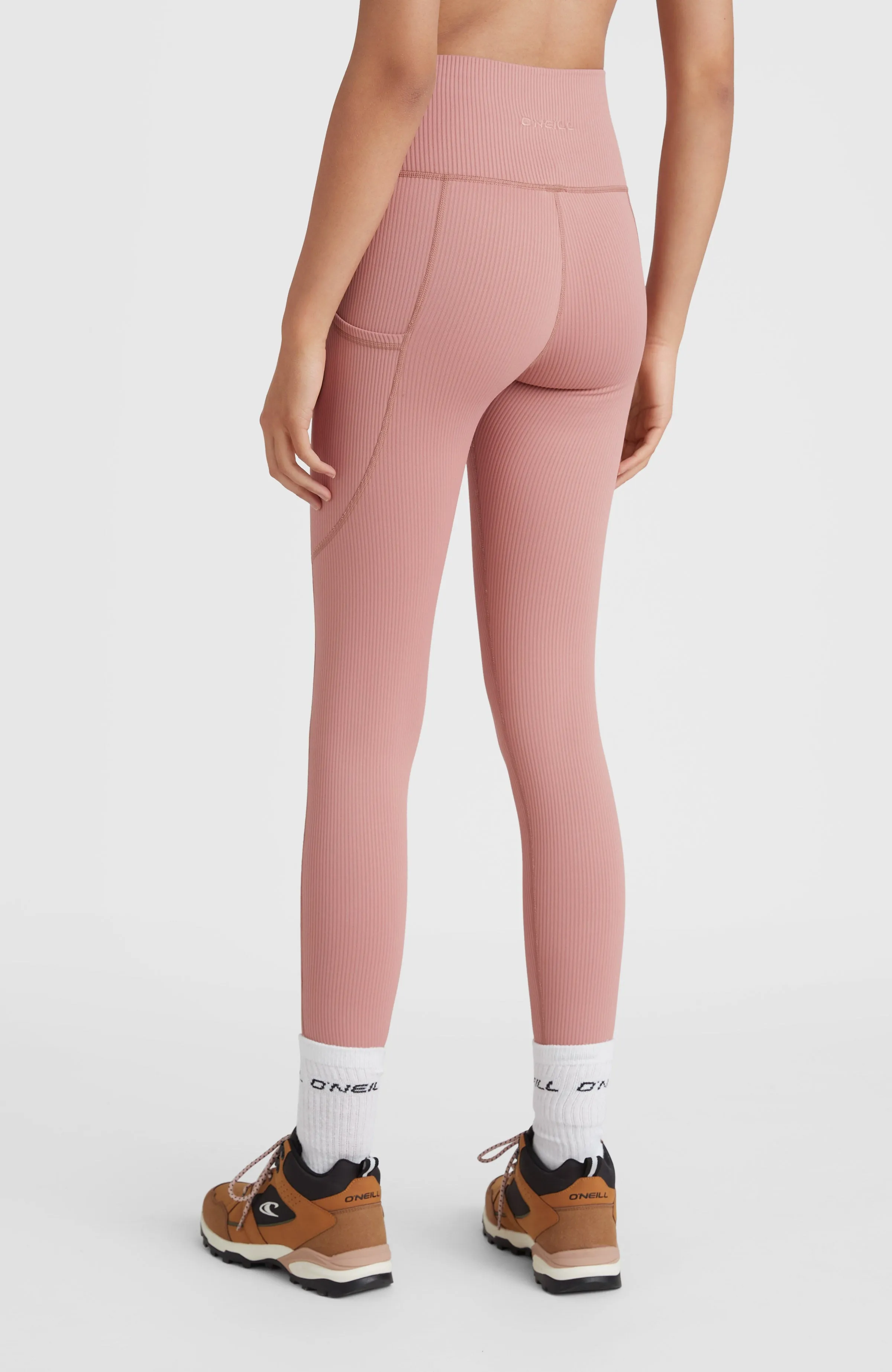 Hike Rib High Waist Legging | Ash Rose