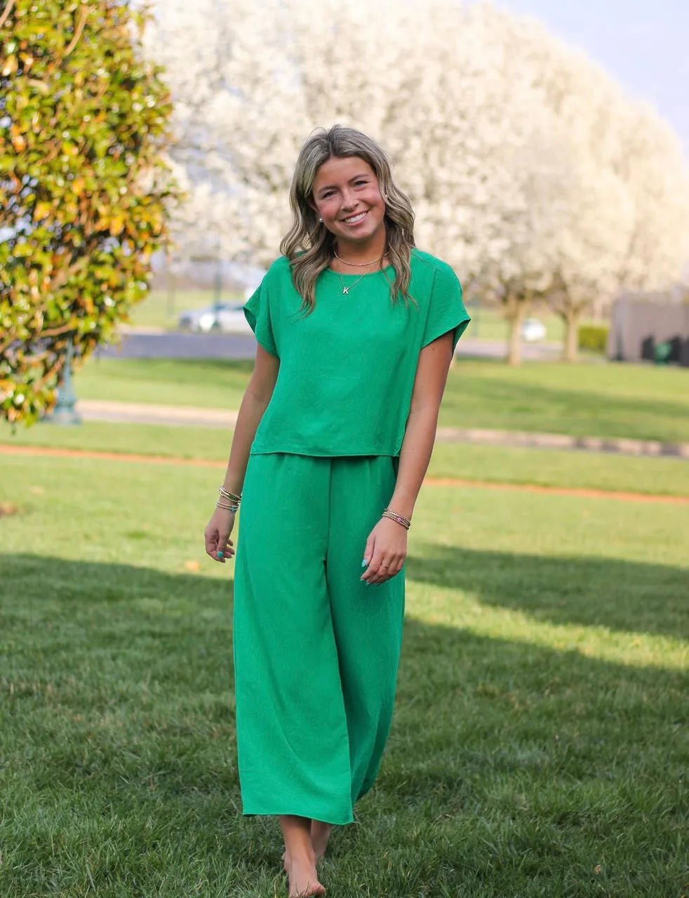 Kelly Green Spritz Pant Set