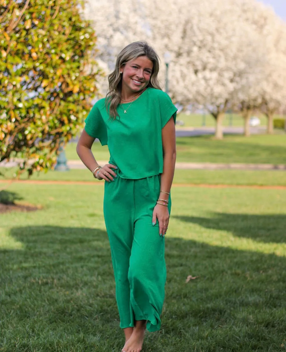 Kelly Green Spritz Pant Set