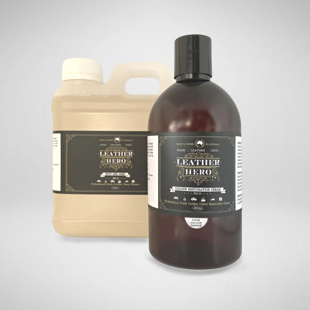 Leather Colour Cream Kit - Aniline Cedar