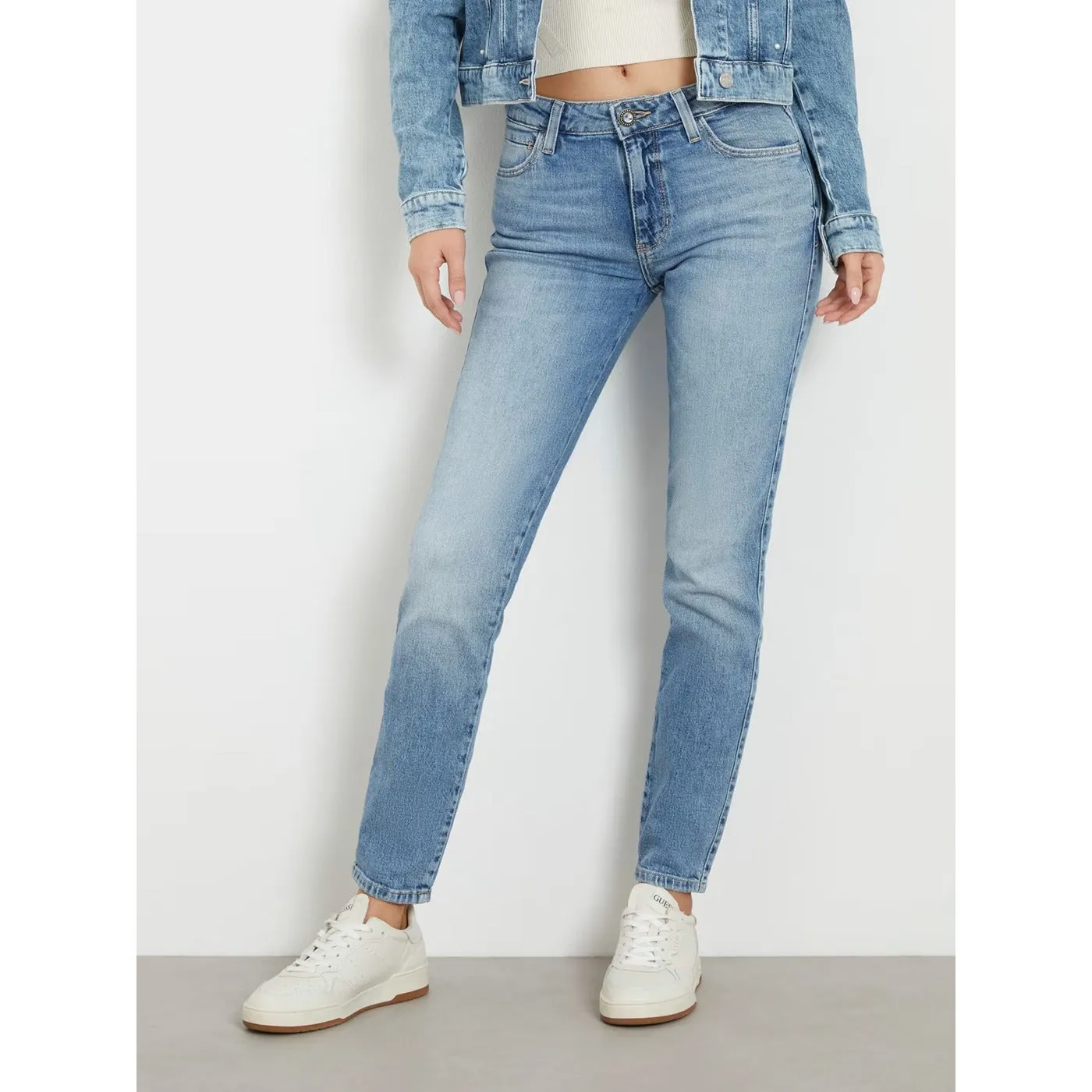 Light Blue Mid Rise Skinny Jeans