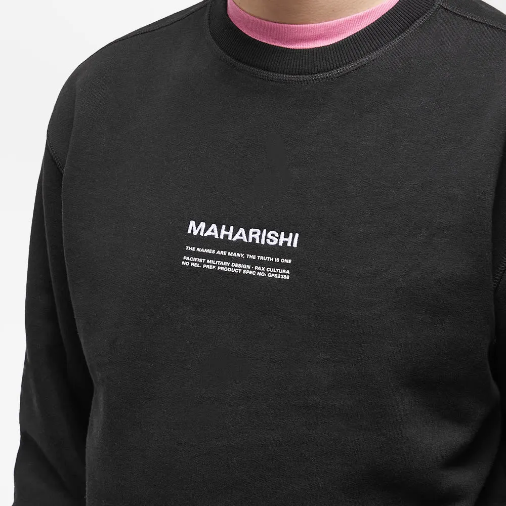 Maharishi Classic MILTYPE Crew Sweat Jumper