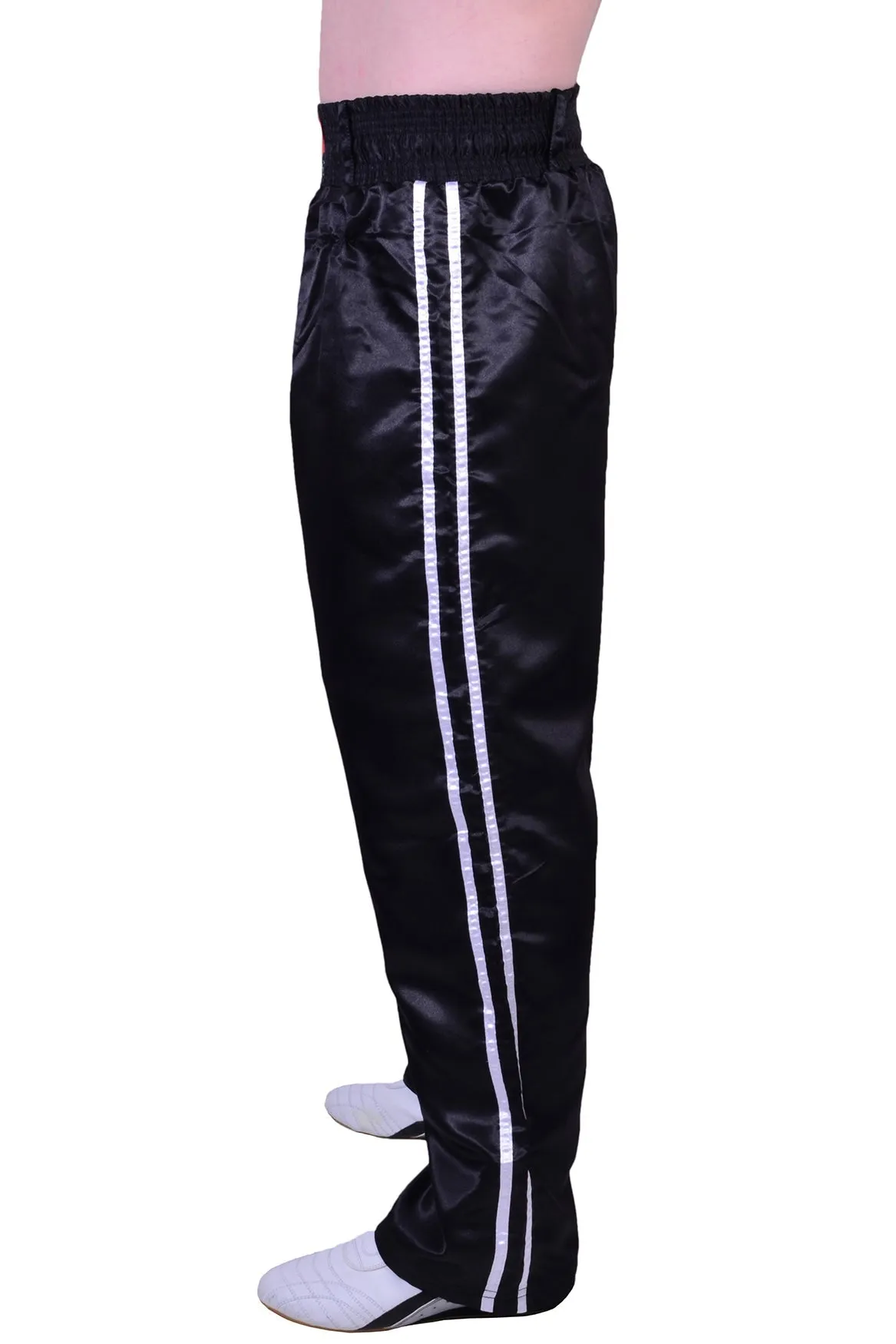 MAR-089A | Full Contact Black White Kickboxing & Freestyle Trousers